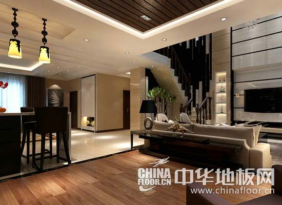 白色、深色地板与家具完美搭配 营造创意家居