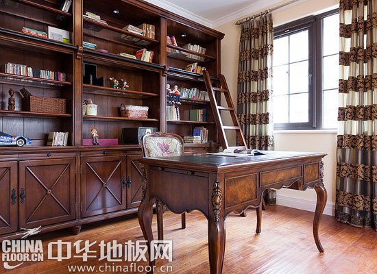 书房木地板装修效果图