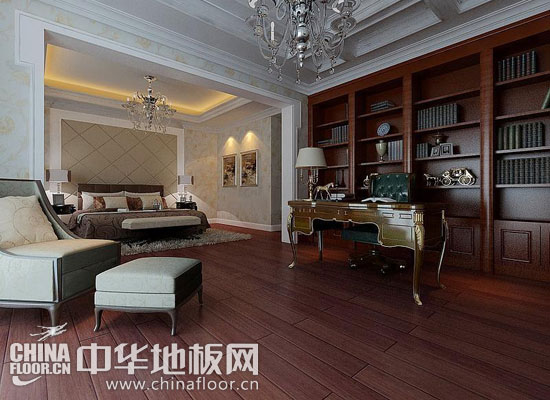 书房地板装修效果图