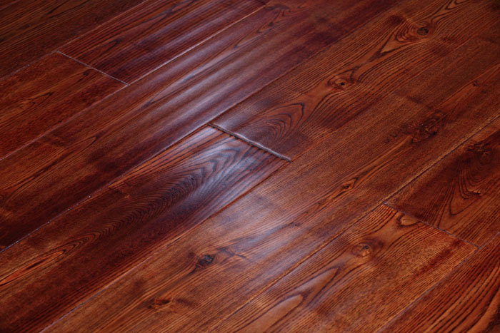 格润地板-名匠古风系列(实木仿古)-白蜡木-浓情咖啡