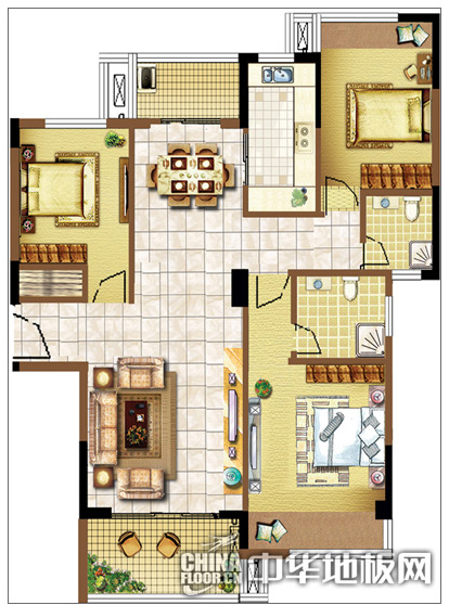 85平家居户型图